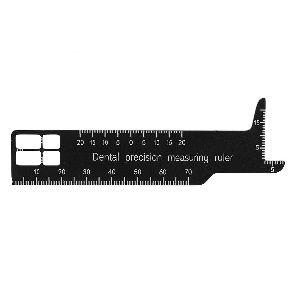 Metal Dental Span Measuring Ruler Double Sided Availability Medical Tool For Dentistry