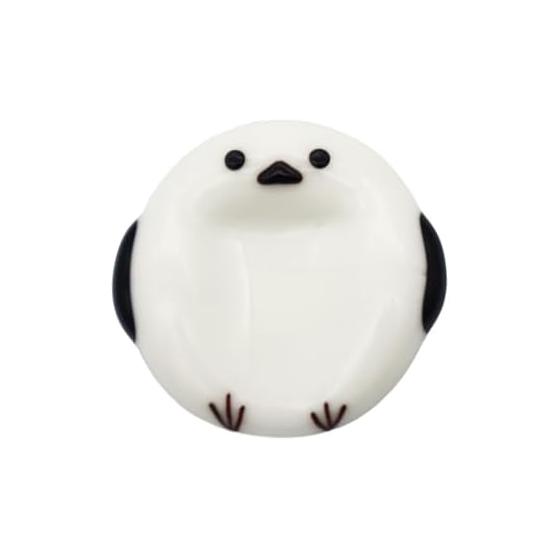 Handmade Glass Long-tailed Tit Chopstick Rest