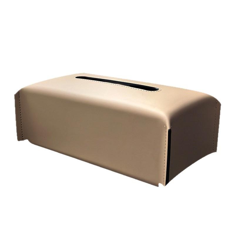 Elegant Paper Tissue Box Holder Leather Napkin Organizer for Office Home Living Room Car Stylish Decoration