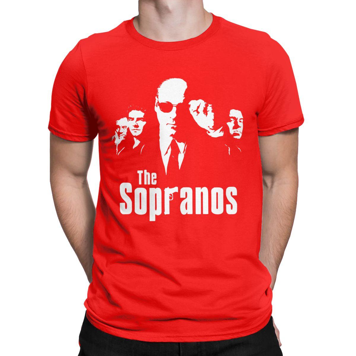 

Мужские Футболки The Sopranos Тони Сопрано 100% Хлопок Винтажные С Коротким Рукавом С Круглым Вырезом Летние Футболки S