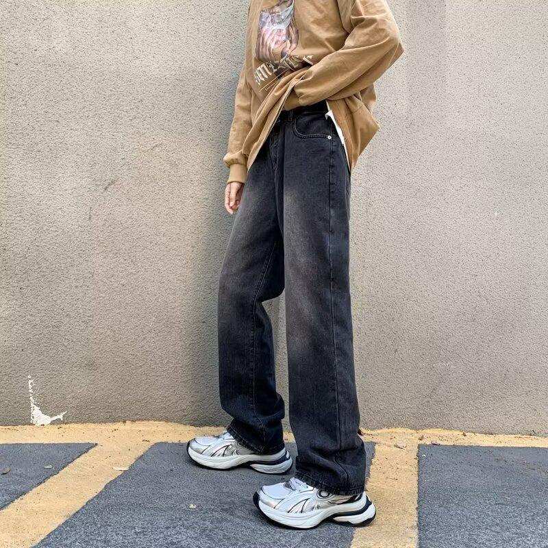 

JYL Mens Jeans American Slim Straight Flared Denim Pants 2XL амарантовий