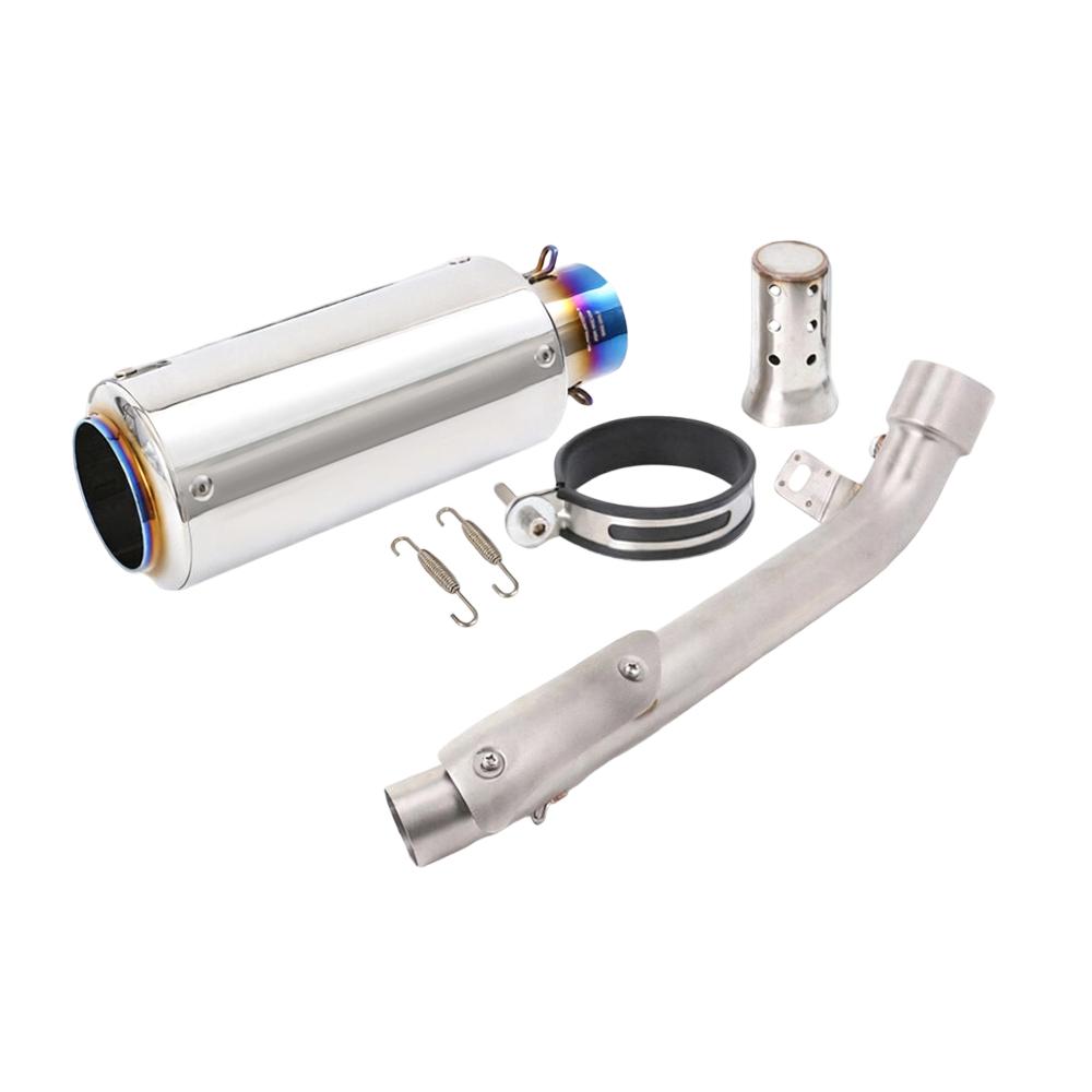 For Suzuki GSXR1000 2007 2008 Mid Link Pipe Slip On 51mm Muffler Exhaust Tips Exhaust Systems Exhausts Pipes