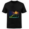 Night Landscape Tower Moon Scenery Graphic Men T‑Shirt