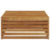 Outdoor Footstool Natural 79 x 79 x 37 cm Solid Acacia Wood