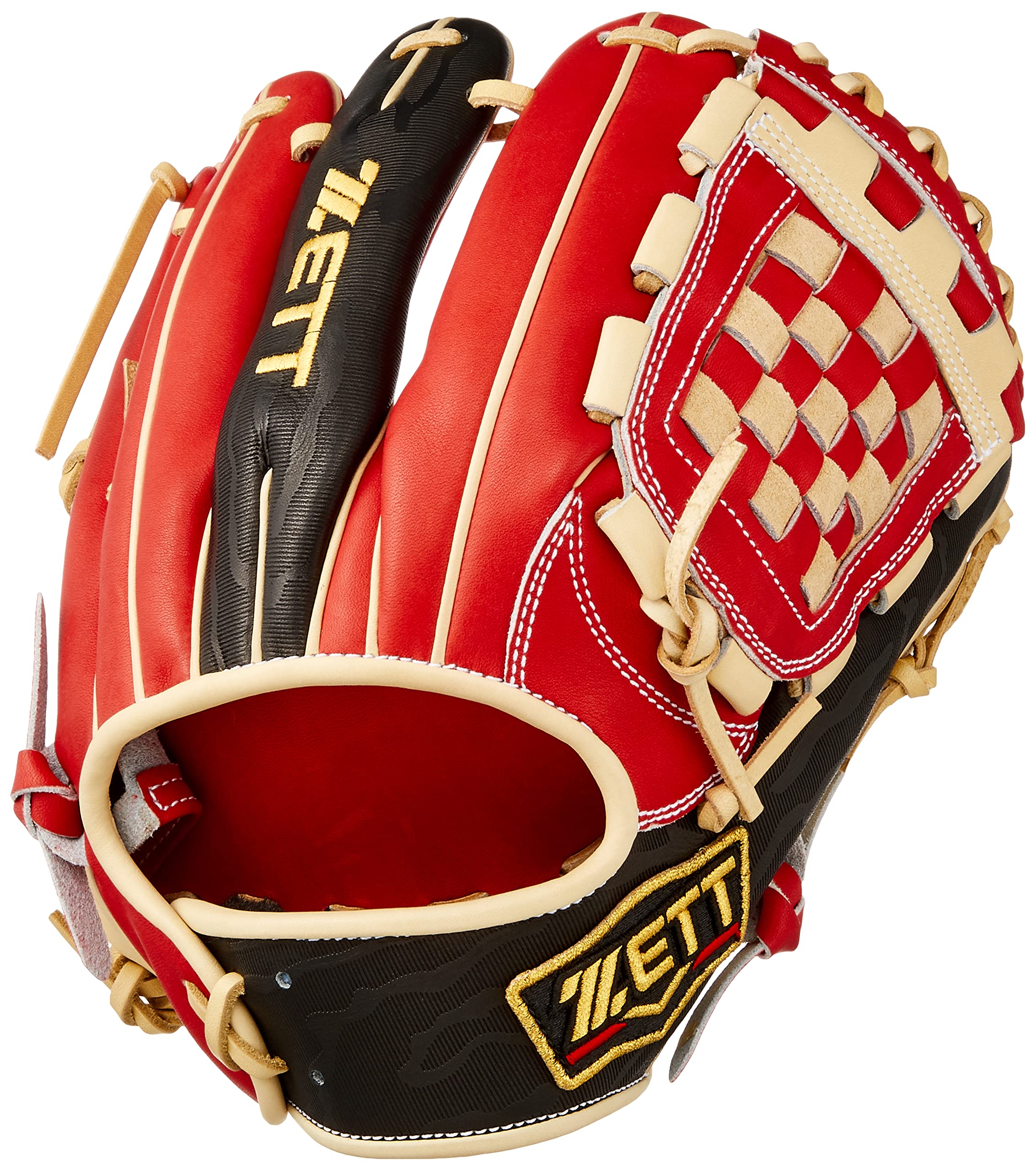 

ZETT Pro Status Sosuke Genda Soft Baseball Deep Brown Size 4 Glove, Right-Handed Throw, Orange/Pastel (5832), (BRGB32450)