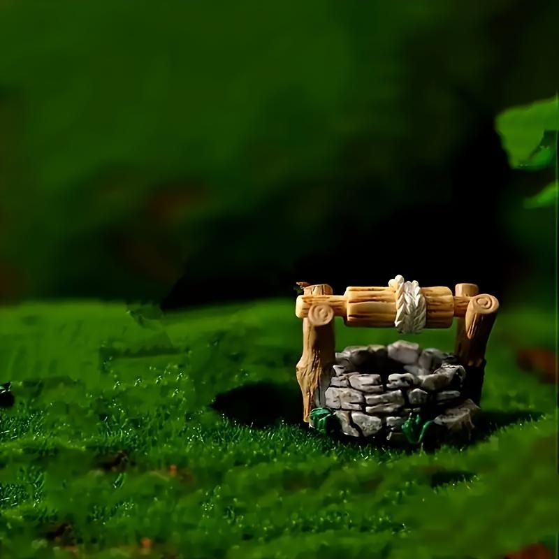 Miniature Fairyland Well Statue-Handmade Resin Collection Micro Landscape Decoration-Charming Outdoor Fairyland Sculpture