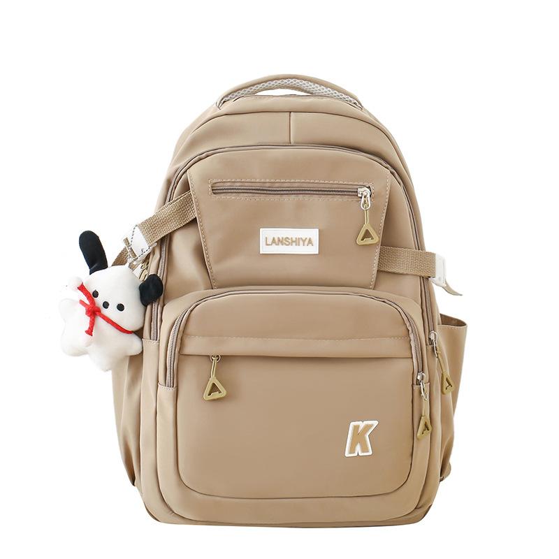 Schoolbag new Japanese and Korean ins style class backpack women's large-capacity leisure travel backpack Chinese college student nylon schoolbag