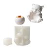 Versatile Sitting Cats Silicone Stand Mold Perfect for Making Decorative Candle Holder Craft Projects and Soap Making