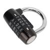 5 Letters Combination Lock Antitheft Zinc Alloy Solid Black Padlock for Gym Suitcase