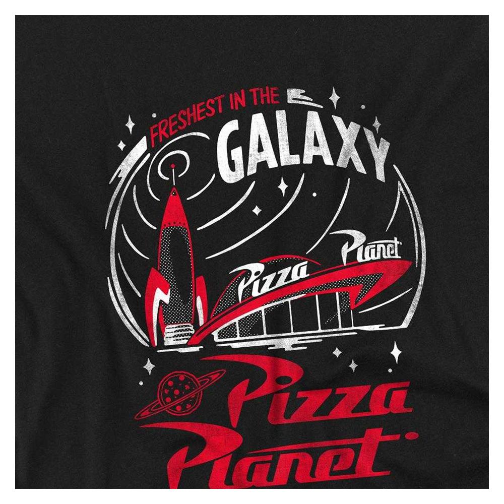 Toy Story Unisex Adult Pizza Planet Freshest Back Print T-Shirt