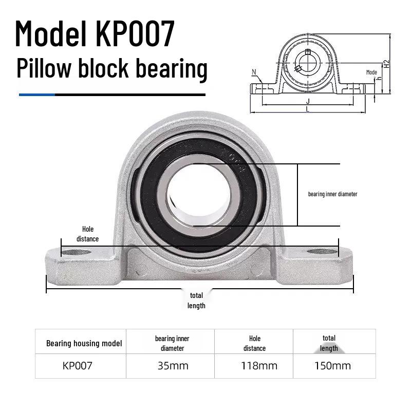 3D-skrivare Lagerhus Tillbehör: KFL08 KP08 KP00 Diamantflänslagerenhet