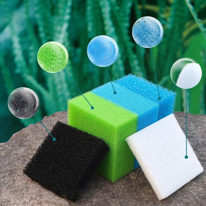 Juwel Compatible Aquarium Filter Cotton 5 Pack High Density Filter Media Enhances Water Purity In Fish Tanks