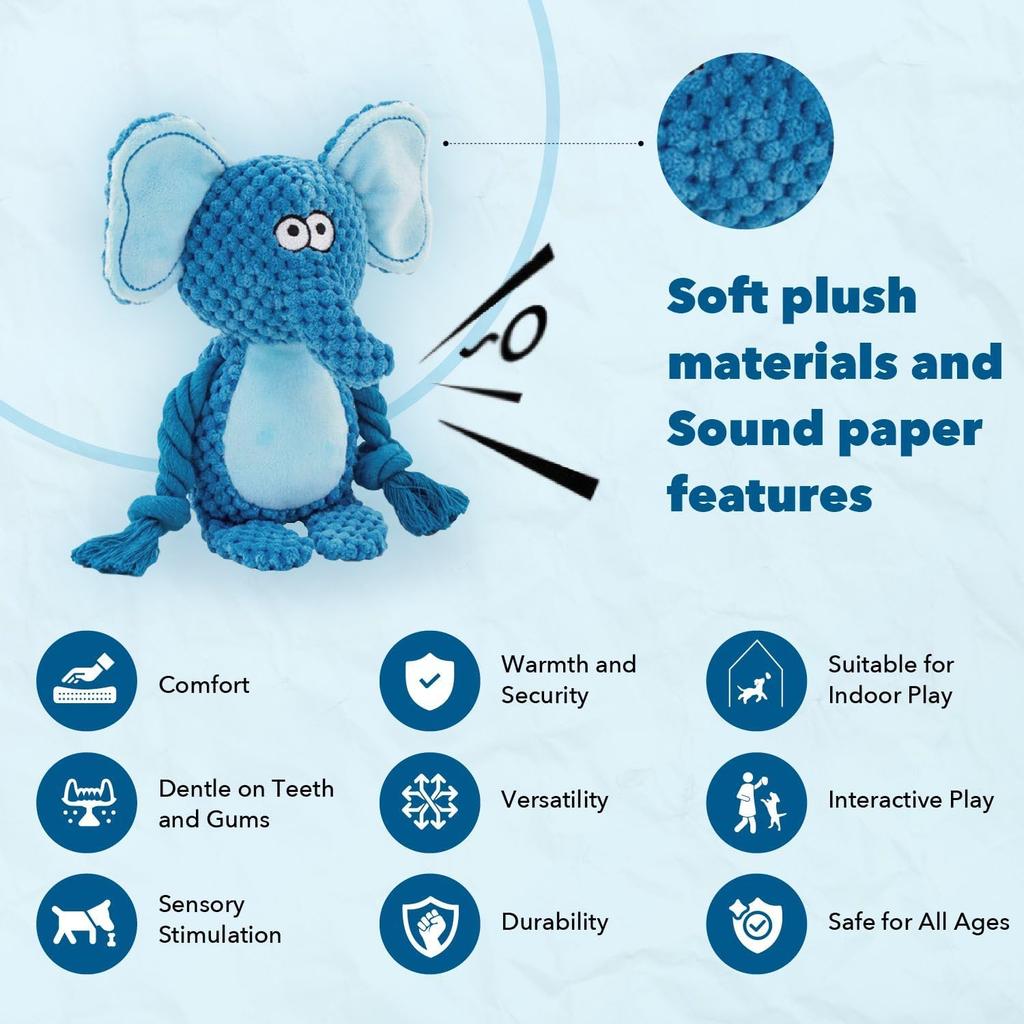 Kvalitní plyšové hračky pro psy Žvýkací Pískací Zábava pro všechna plemena Odolné varianty pro prořezávání zubů u štěňat Ideální pro malé střední velké psy