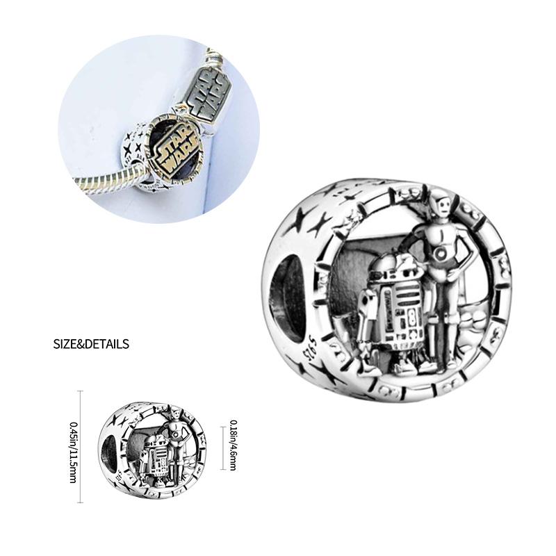 925 Silver Planet Conflict Series Charms Pendants Fit For Necklace Original Bracelet DIY Birthday Festival Women's Gifts