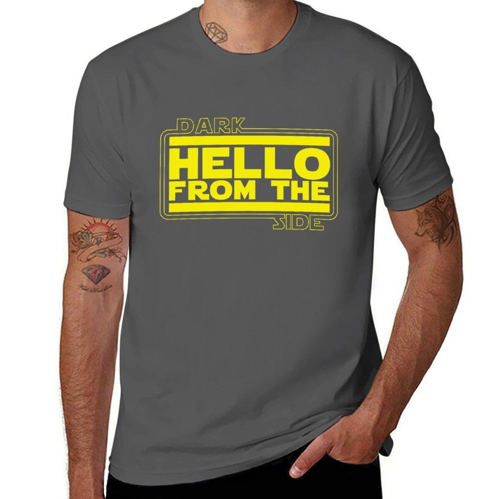 

Hello (from the dark side) Tri-blend T-Shirt t shirts for man cotton g man t shirts for men T-Shirt 4XL