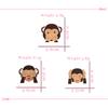 Personalized Animal Brooch Cartoon Lovely Shy Monkey Enamel Pins Cute Funny Badges Jewelry Gifts Backpack Lapel Pin Dropshipping