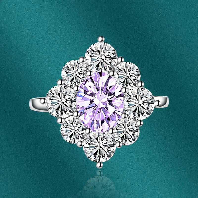 Sace Gems Classic Copper Alloy Zircon Ring Ladies Jewelry Wedding Promise Party Gift