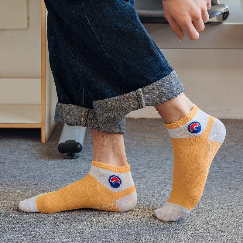 5 Pairs of Socks Men and Women Summer Couple Cotton Socks Season Anti-odour Sweat Spring and Autumn Massage Bottoming Socks