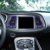 Konsole Klimaanlage Lüftungsschacht Zierleiste Abdeckring für Dodge Challenger 2015+ Lila