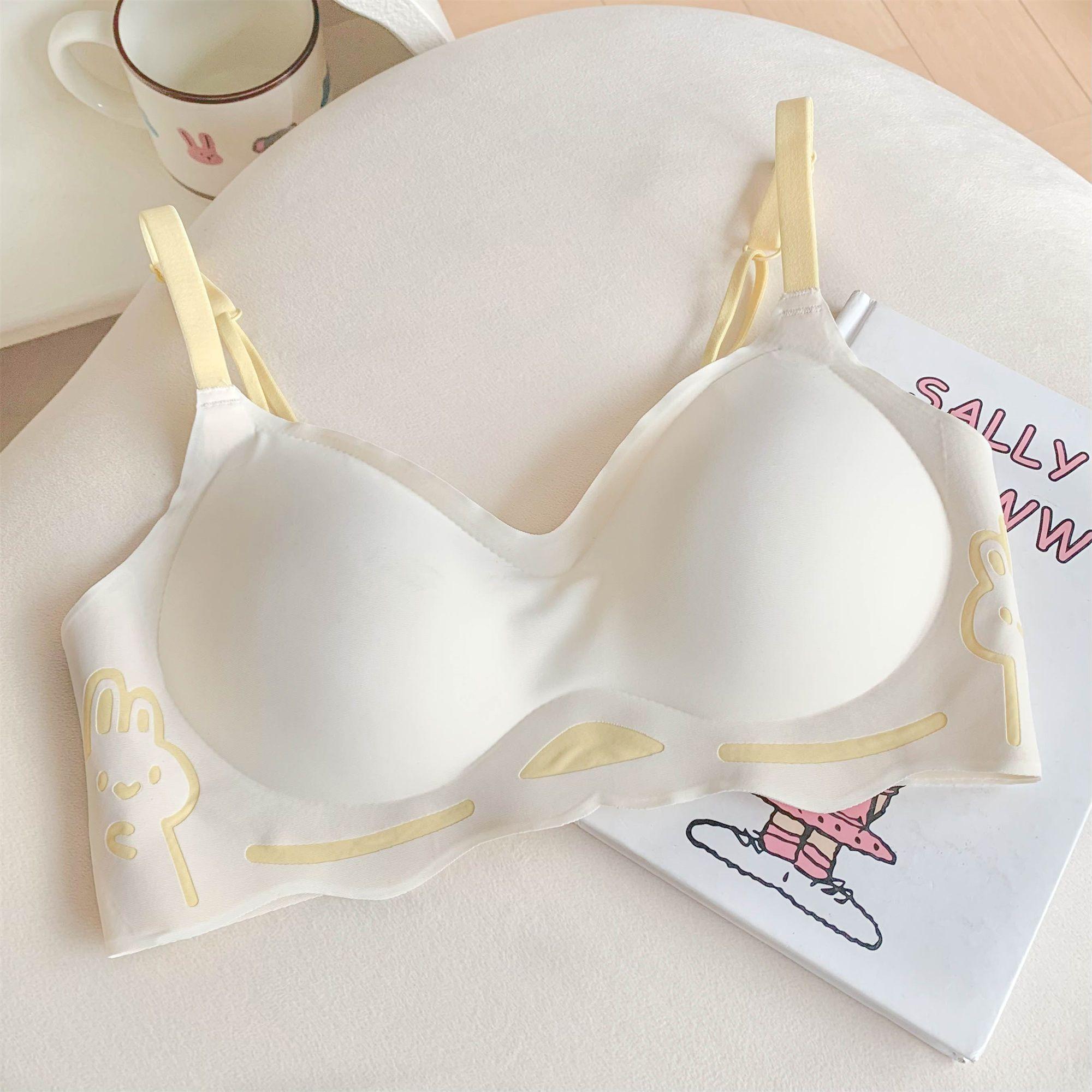 

Милые бюстгальтеры для девочек, бюстгальтер пуш-ап без трека, активная одежда, женское сексуальное нижнее белье, беспроводной бюстгальтер для девочек, топы Y2K, внутренние бюстгальтеры 36/80AB