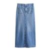Fashion Style 2024 Spring New Arrival Women's Patch Pocket Mid-Length Denim Skirt 6147084 427