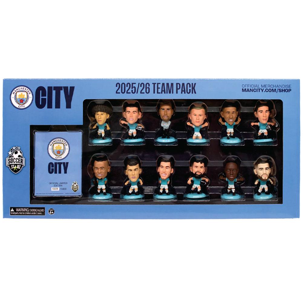 Manchester City FC Season 25-26 Team SoccerStarz Football Figurine (Pack of 12)