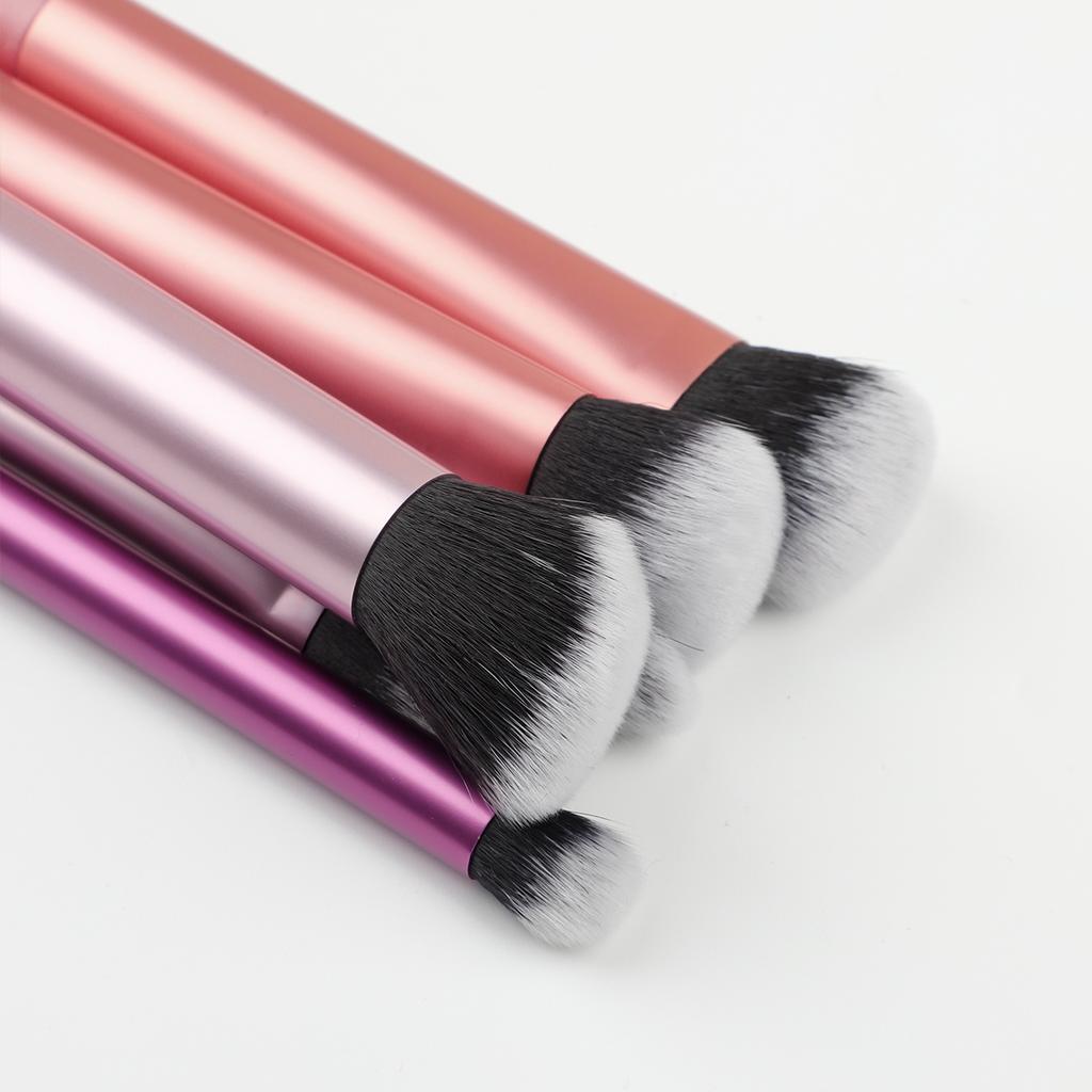 2pcs Cosmetics Makeup Brushes Set Loose Powder Foundation Highlight Contour EyeShadow Oblique Eyebrow Soft Hair