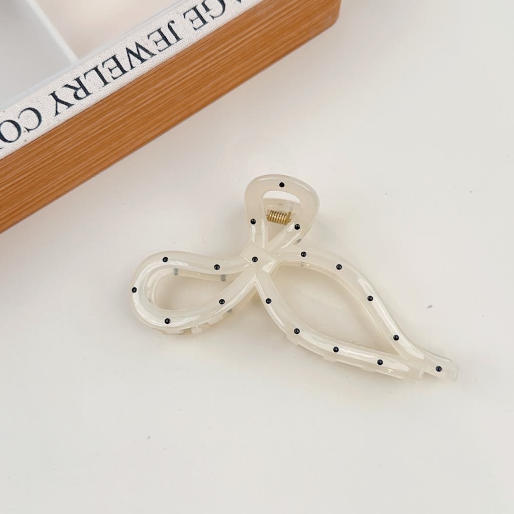 Korean Version of The Polka Dot Hair Clip Women's New Half-caught Hair Clip Headdress Hairpin Clip Disc Hair Clip Summer Hair Accessories