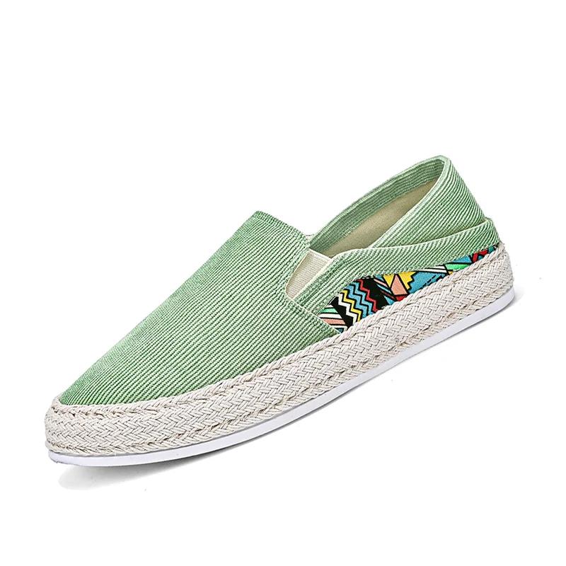 

Мужские парусиновые туфли, повседневные кроссовки для мужчин, удобные мужские туфли на плоской подошве из вулканизированной ткани, мокасины, обувь для вождения Zapatos Hombre 39