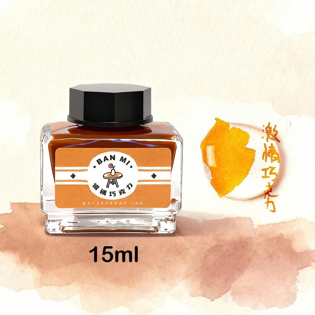 12 Macaron Colors Waterproof Fountain Pen Ink 15ml for Dip Pens Student Art Coloring Stationery Office School Supplies