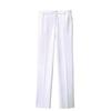 Nursery Active Stretch Basic Straight Pants (Men's), Opaque, Suitable for Medical, Nursing, and Dental Use, Size L, White, 9098301A