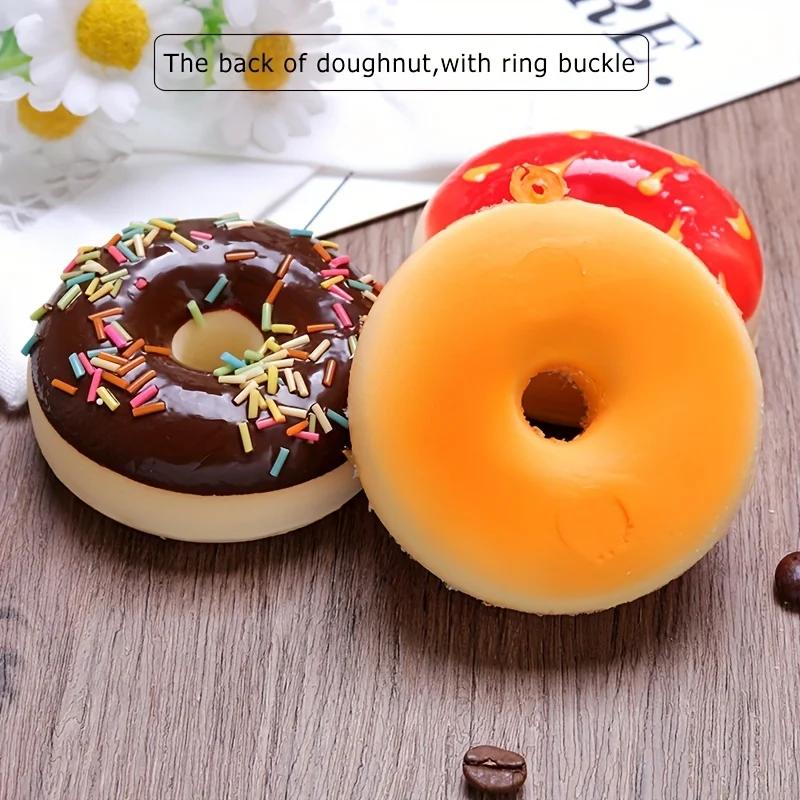 6pcs Donut Imitation Dessert Food for Decoration Display Window Display, Kitchen Display Party Gift Decor Hanging Ornaments