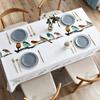 Geometric Floral Printed Rectangular Tablecloth For Table And Home Decoration Waterproof Coffee Tablecloth