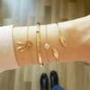 Geometric Arrow & Leaf Dreamcatcher Bracelet Set - 4 Piece