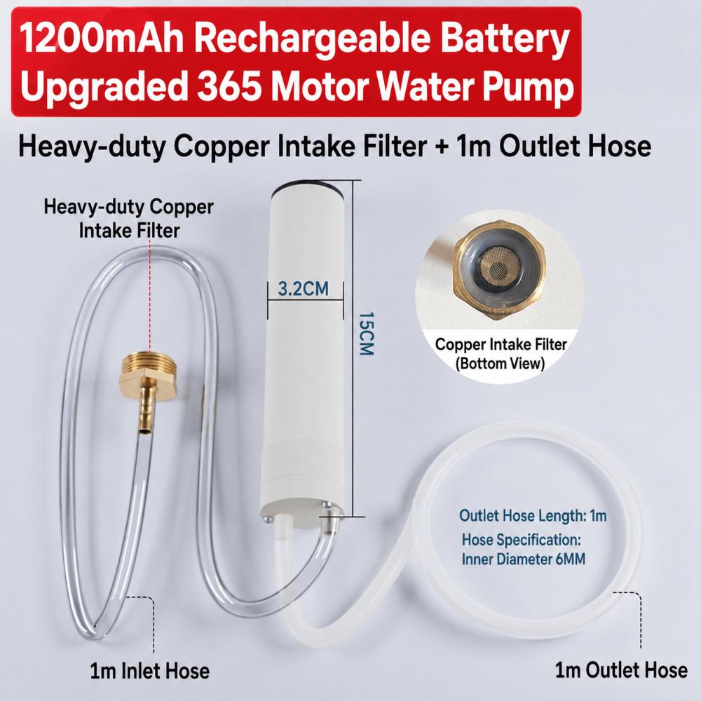 Rechargeable Electric Suction Drainer Portable Transfer Pump Submersible Pump Kitchen