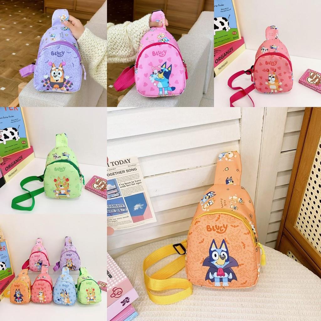 Single Bluey Shoulder Crossbody Chest Bag Kids Cute Coin Purse Gift Cartoon
