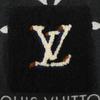 Louis Vuitton Echarpe Cold Reykjavik Scarf M76567 Shearling Teddy Black Cashmere Women Used