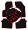 Velour Floor Mats with Red Edge For: Chrysler Sebring III Sedan (2007-2010)