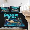 Shark Trilala Sneaker Bettwäsche-Set - 3-teiliger Bettbezug Geschenk für Schlafzimmer, Ohne Füllung B140
