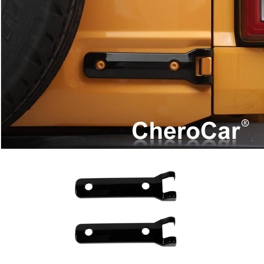 2X Rear Tailgate Spare Tire Hinge Cover Trims For Ford Bronco + Accessories