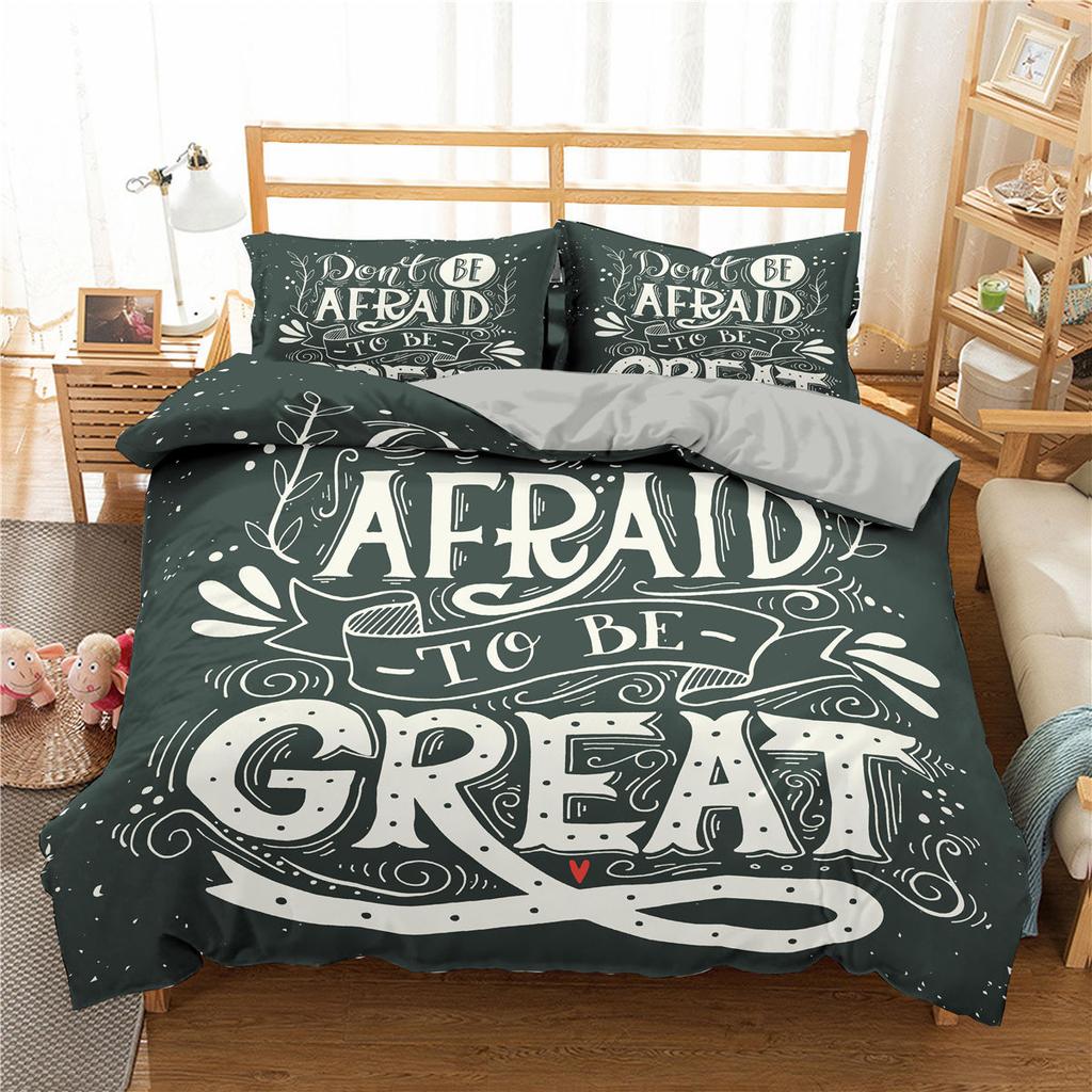 I Love You Duvet Cover Microfiber 2/3 Pcs Bedding Set Queen/King/Full/Twin Letter Hello Love Quilt Cover for Lovers Girls Spouse