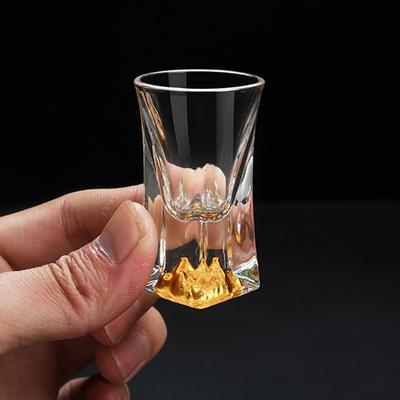 Verre en cristal de luxe, verre à vodka, verre à saké, verre à shochu, verre à liqueur, verre à feuille d'or, tasse à thé, cadeaux haut de gamme, tasses à alcool fort