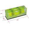accuracy Mini Level Bubble Small Horizontal Bubble Three Line Horizontal Pearl Level Magnetometer (52 * 20 * 15mm Green magnetism 2PCS)