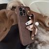 Camellia Wristband IPhone 15 Apple Phone Case 14promax Light Luxury Leather 13 Suitable for 11 Autumn and Winter Retro