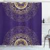 Mandala Boho Dusjforheng Fargerikt Blomstermønstret Baderomsforheng for Hjem Badekar Dekorasjon Vanntett Polyesterstoff med Kroker
