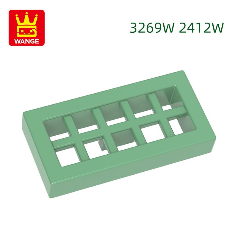 

452Pcs/lot3069W/2412W 1x2 Tile 2HolesBehindtheGrid BuildingBlock Moc Colour Accessories Works With featuring Block DIY Kid s Playthings about 452pcs