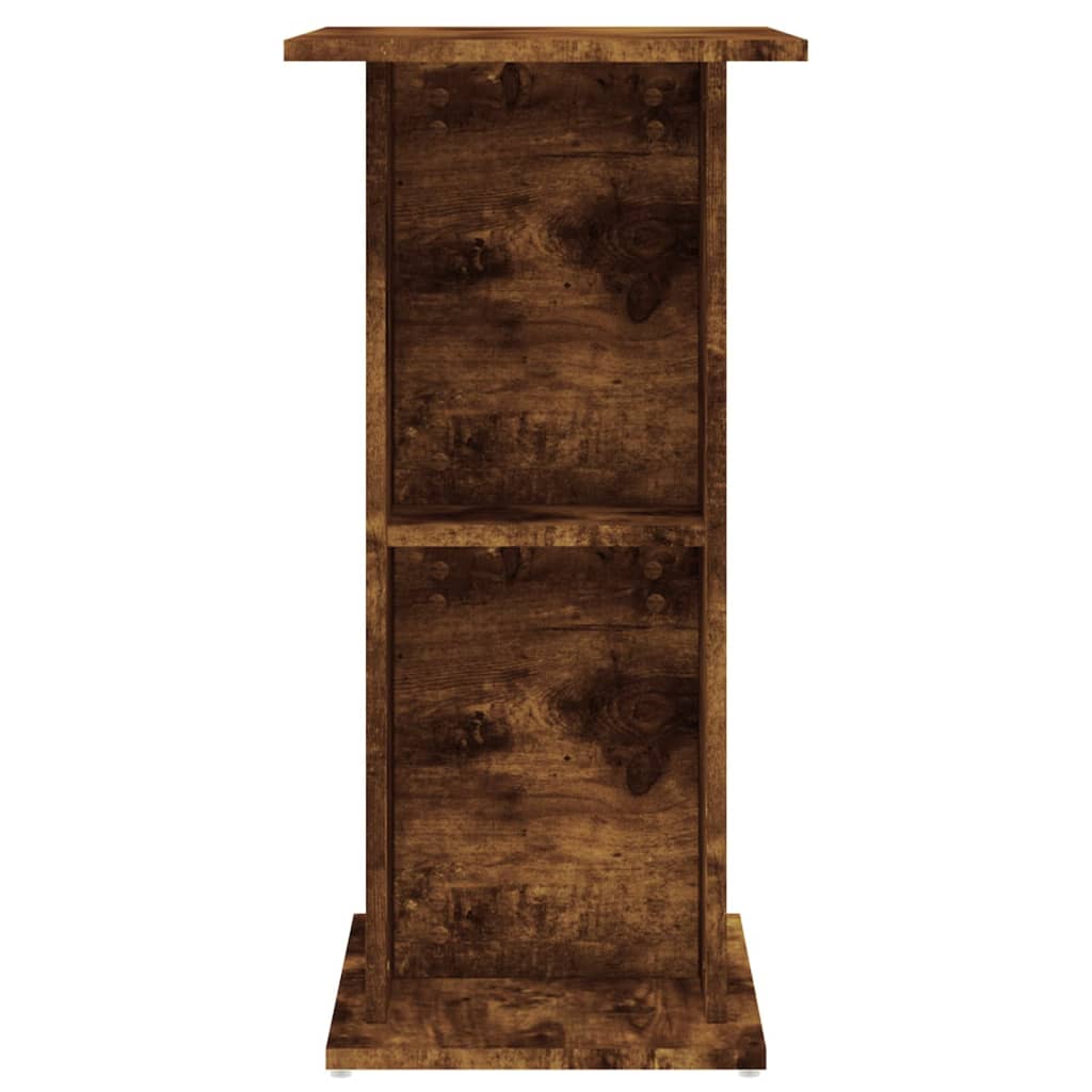 Aquarium Stand Smoked Oak Finish 60.5 x 36 x 72.5 cm Engineered Wood