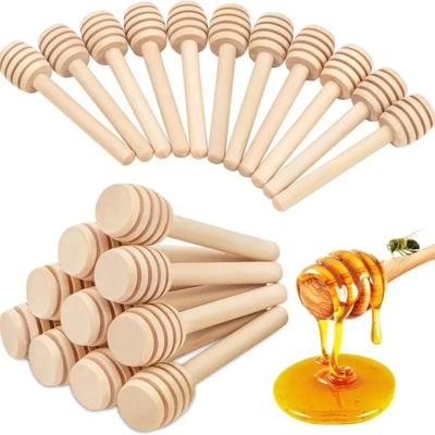 Praktischer Honiglöffel aus Holz mit langem Griff, ideal zum Umrühren und Dippen von Gläsern, Kaffee, Milch und Tee – Küchenhelfer (8/10/15 cm)