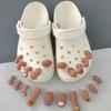10Pcs Artificial Toes Set DIY 3D Toe Charms Shoes Decoration with Realistic Toe Shape Shoes Buckle Accessories for Party Festival