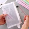 Mesh Pen Bag Nylon Document Bag Office School Supplies Zipper Pencil Case  Stationery